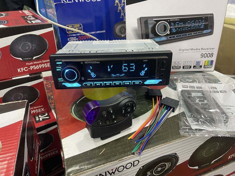Kenwood avto magnitafon Yangi Rul pulti bor Blutus Usb aux Xamelyon