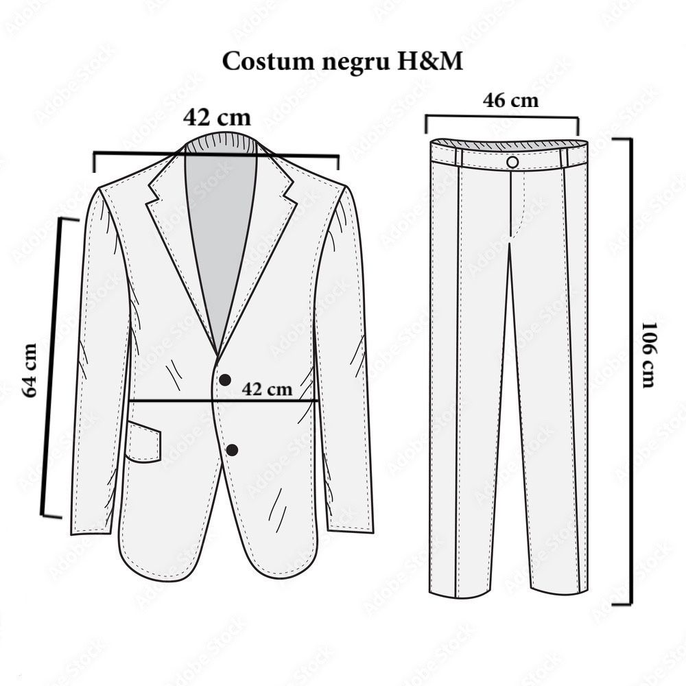 Costum H&M negru