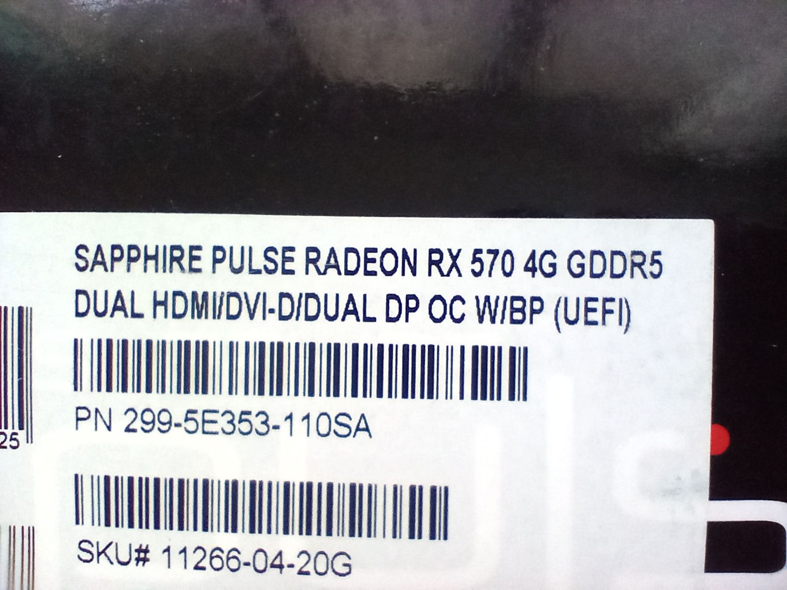 Sapphire PULSE RADEON RX 570 4GB GDDR5 256 BIT