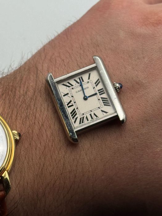 Cartier Tank Solo  3170 Quarz 24.5 mm  Pentru Piese Incomplect