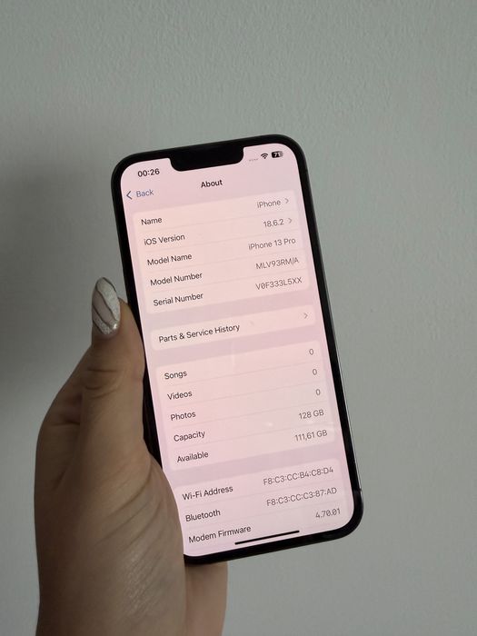 Iphone 13 pro, 125 gb