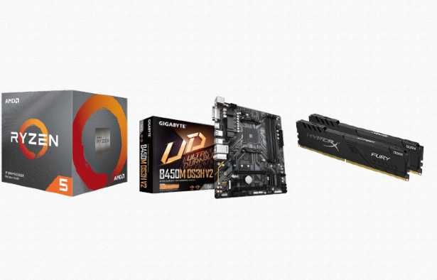 PC BUNDLE(Ryzen 5 3500x + B450M DS3H V2 + HYPERX 16GB 3200 MHZ)