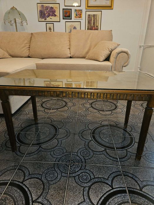 Masuta cafea din lemn furniruit