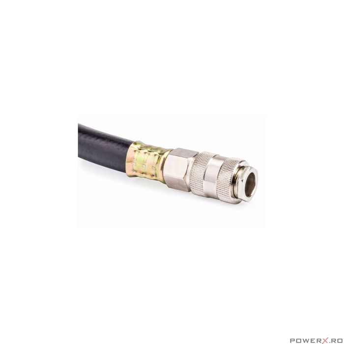 Furtun Aer Comprimat 10m pentru Compresor 10m 10 x 17mm 20 bari Silver
