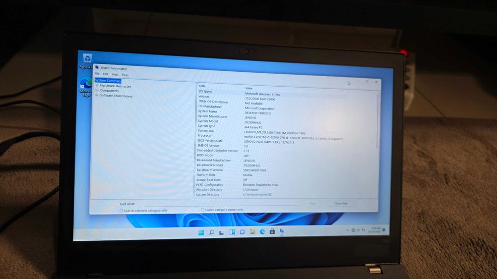 Laptop Lenovo ThinkPad T480, i5, 8GB RAM, 500GB HDD