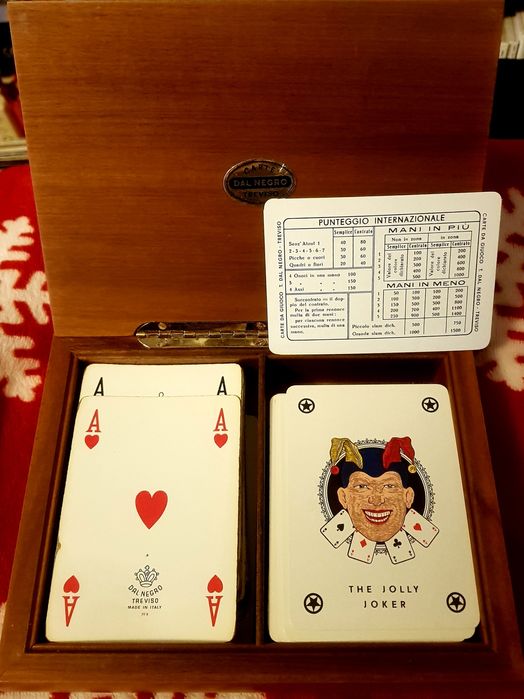 Carti de joc/ poker de colecție Italia