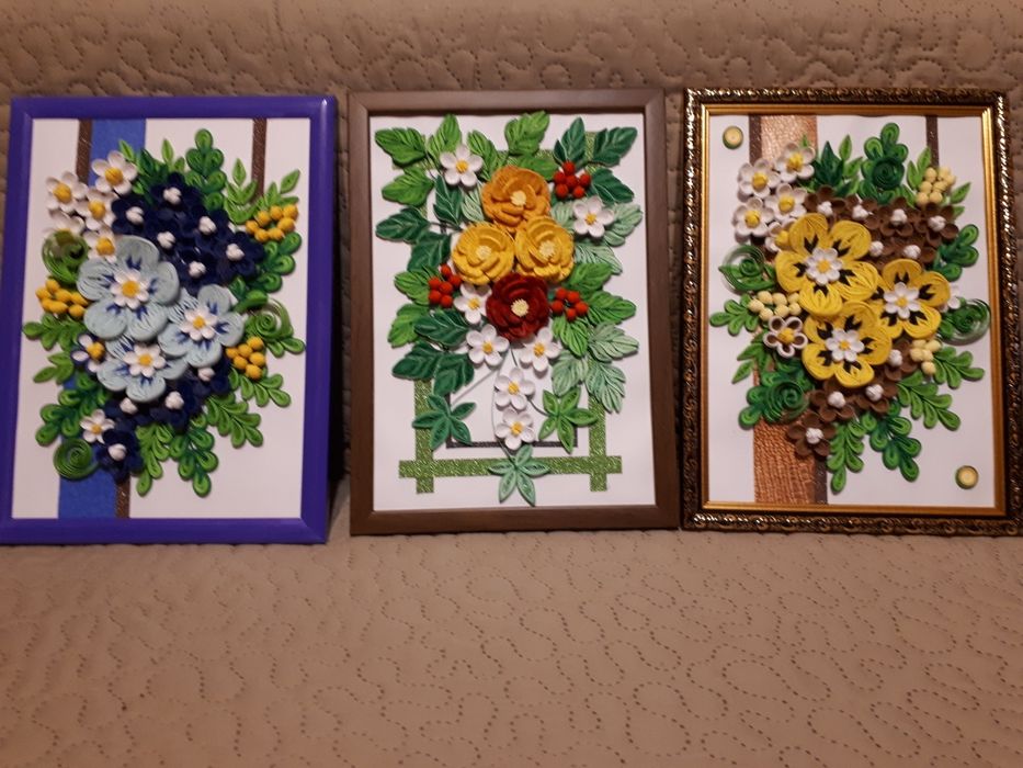 vand tablouri A4 tehnica quilling-rasucitul hartiei