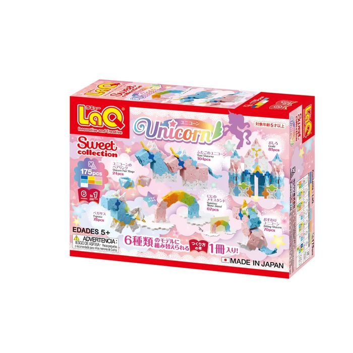 Японски Детски конструктори LaQ Sweet Collection UNICORN, 175 части