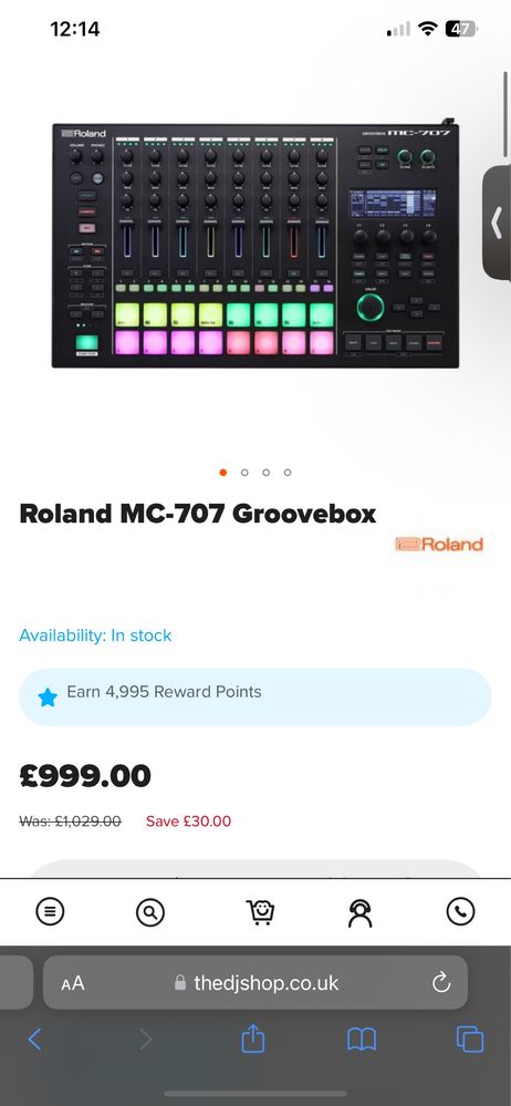 Roland MC 707 Groovebox