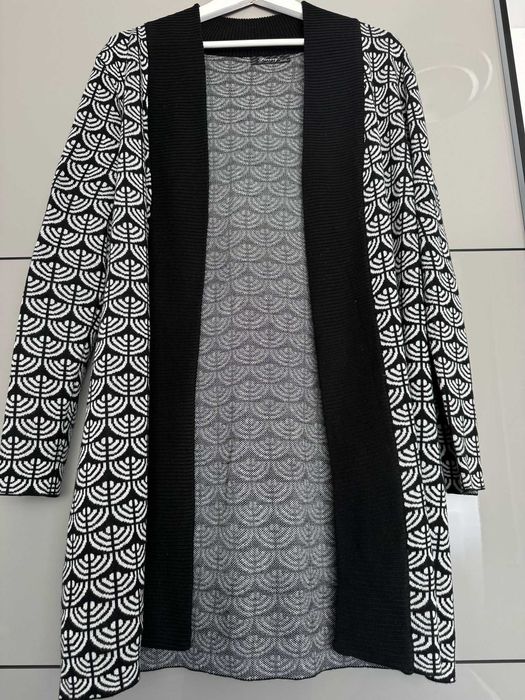 Cardigan femei negru/alb