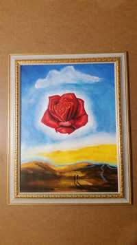 Розата на любовта. Супер картина, рисувана на ръка.