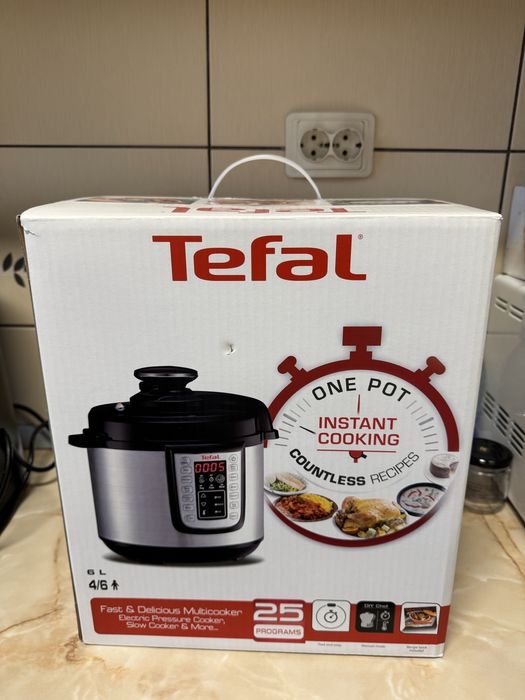 Oala TEFAL, electrica, sub presiune ONE POT 5,8L noua