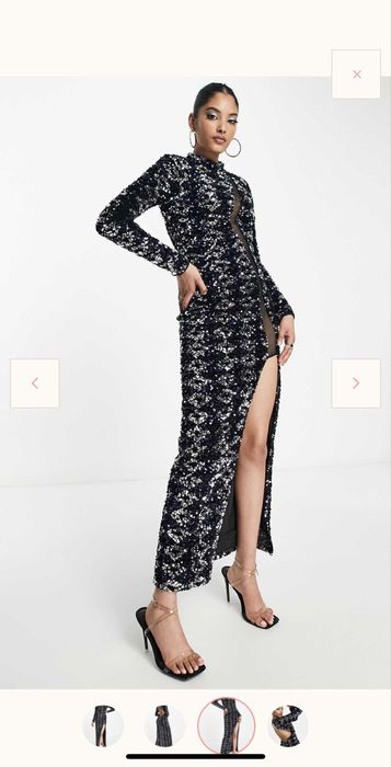 Rochii / Rochie Asos bijuterie cu paiete pietre aplicatii