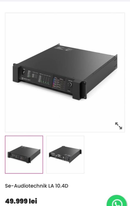 Se Audiotechnik LA 10.4D impecabila !! Schimb Ipx 10:8