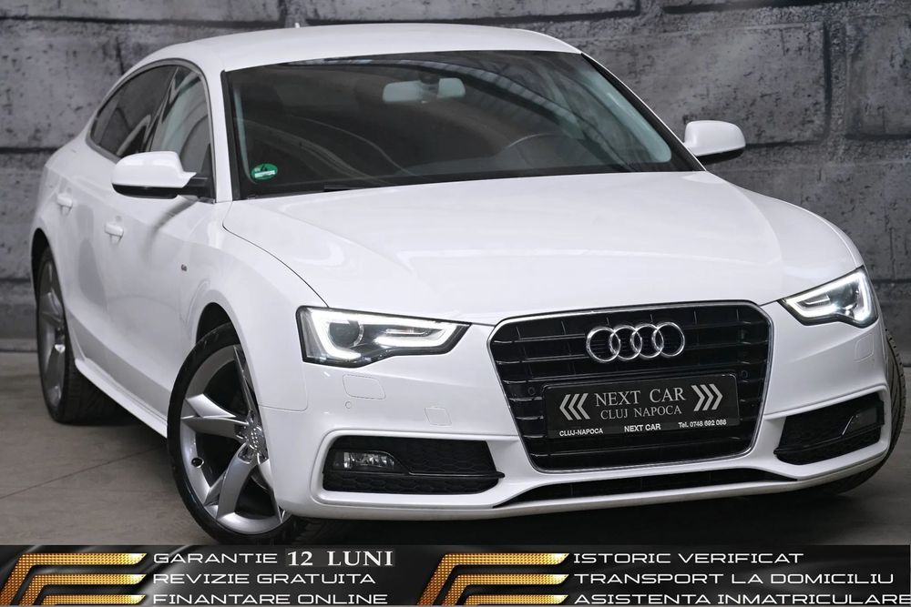 Audi A5 GARANTIE 12 LUNI*RATE*Manuala*S-Line Plus*Piele*Navi*Bixenon*Led*B&O