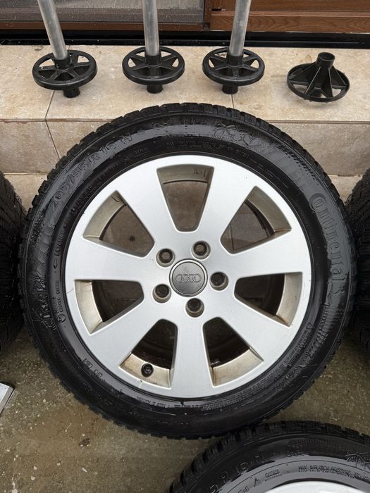 Vand Jante Audi originale + Cauciucuri de iarnă Continental 205/55/R16