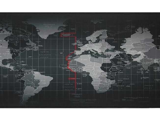 Подложка за клавиатура и клавиатура карта на света 88х30см