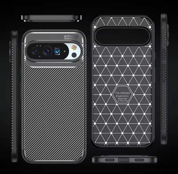 Husa Premium antisoc model Carbon pt Google Pixel 9A / Pixel 10 Pro XL