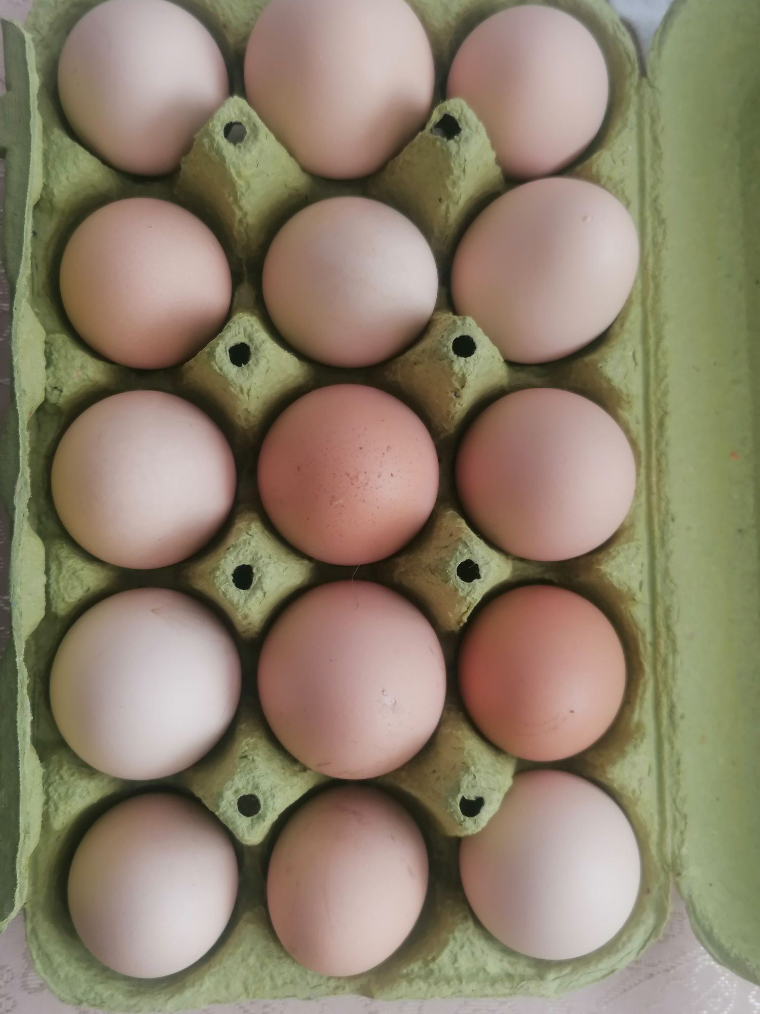Ouă de găină la preț de 1,50 lei (ouă de țară).