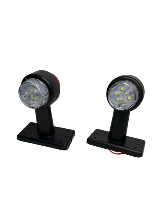 Комплект 2 броя led странични лампи 12-24V червен/бял