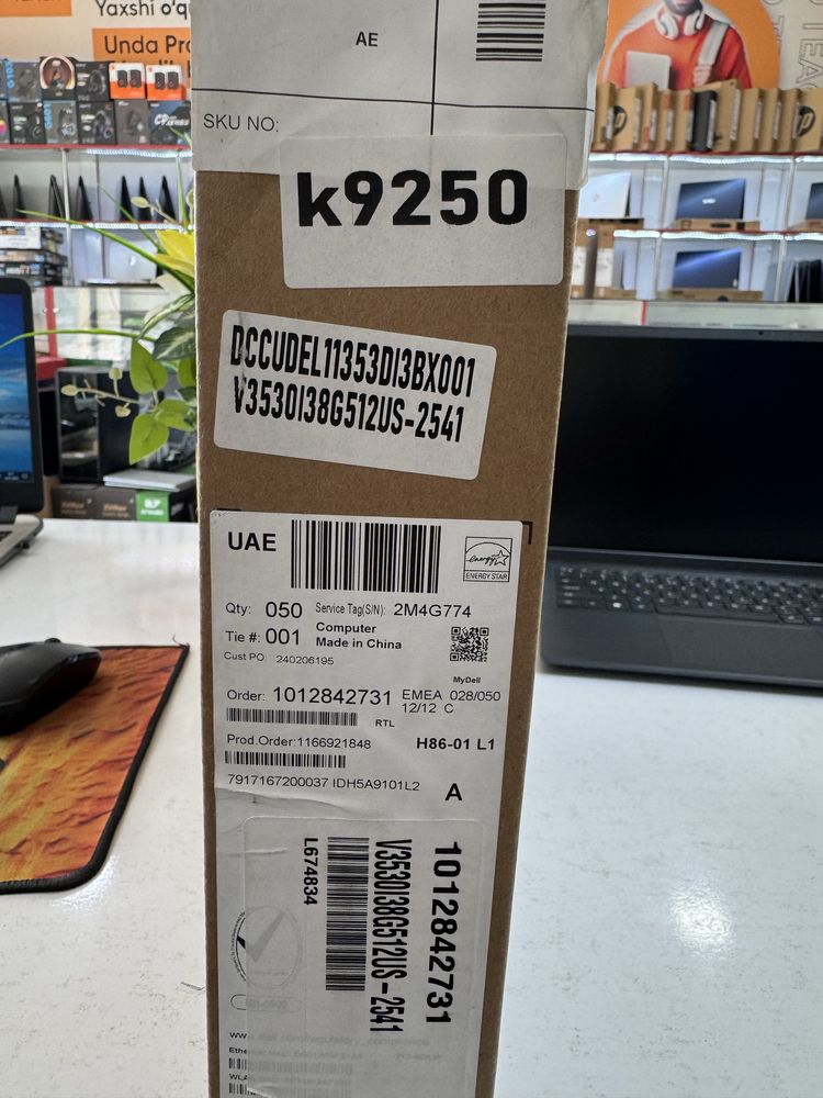 amerikanski dell core i3 13 avlod 8/512 120hz ekranga ega yangisidan