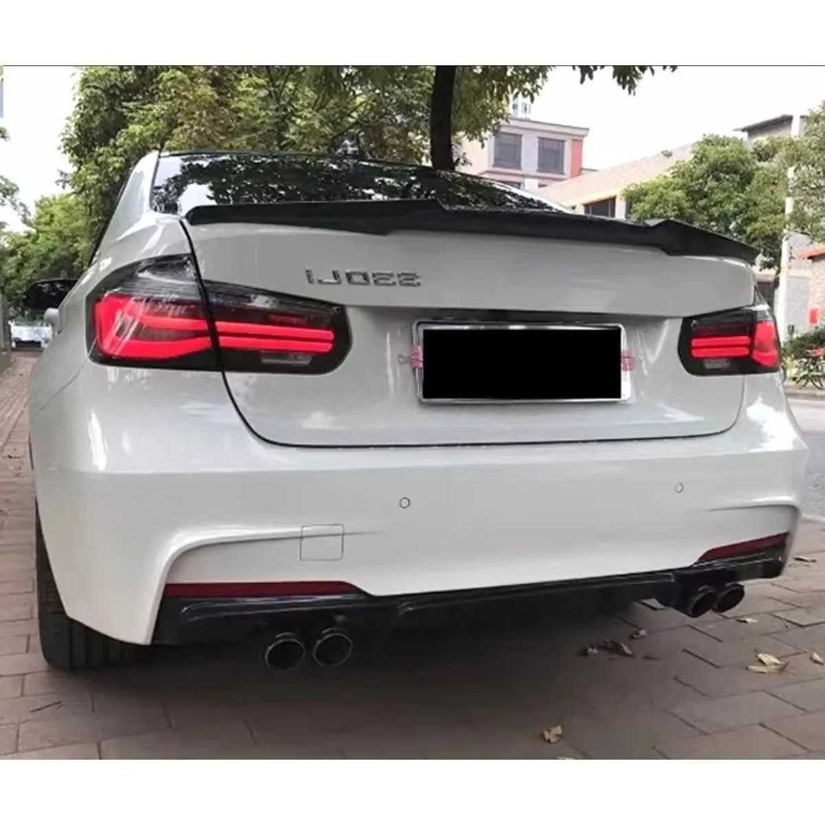 Extensii Splitere Prelungiri Extensie Bara Spate BMW F30, Negru Lucios