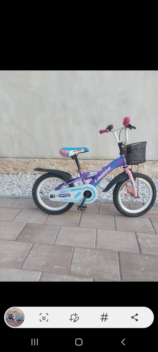 Bicicleta BMX Sport  pentru fetite cu cos