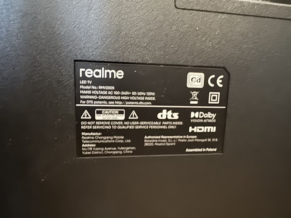 Android Tv RealMe smart 4k UHD