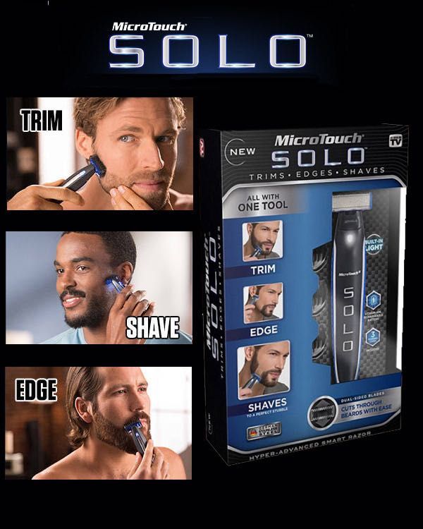 -50% Електрическа самобръсначка тример за мъже бръснач MicroTouch Solo