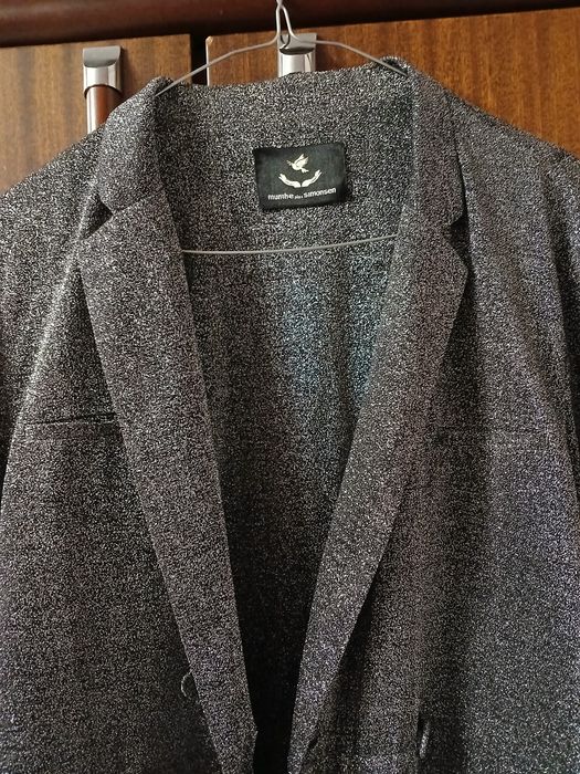 Сако дамско Официално-черно сребристо