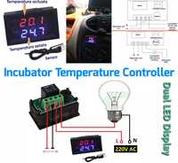 Termostat digital, termoregulator -50/+110 12V regulator temperatura