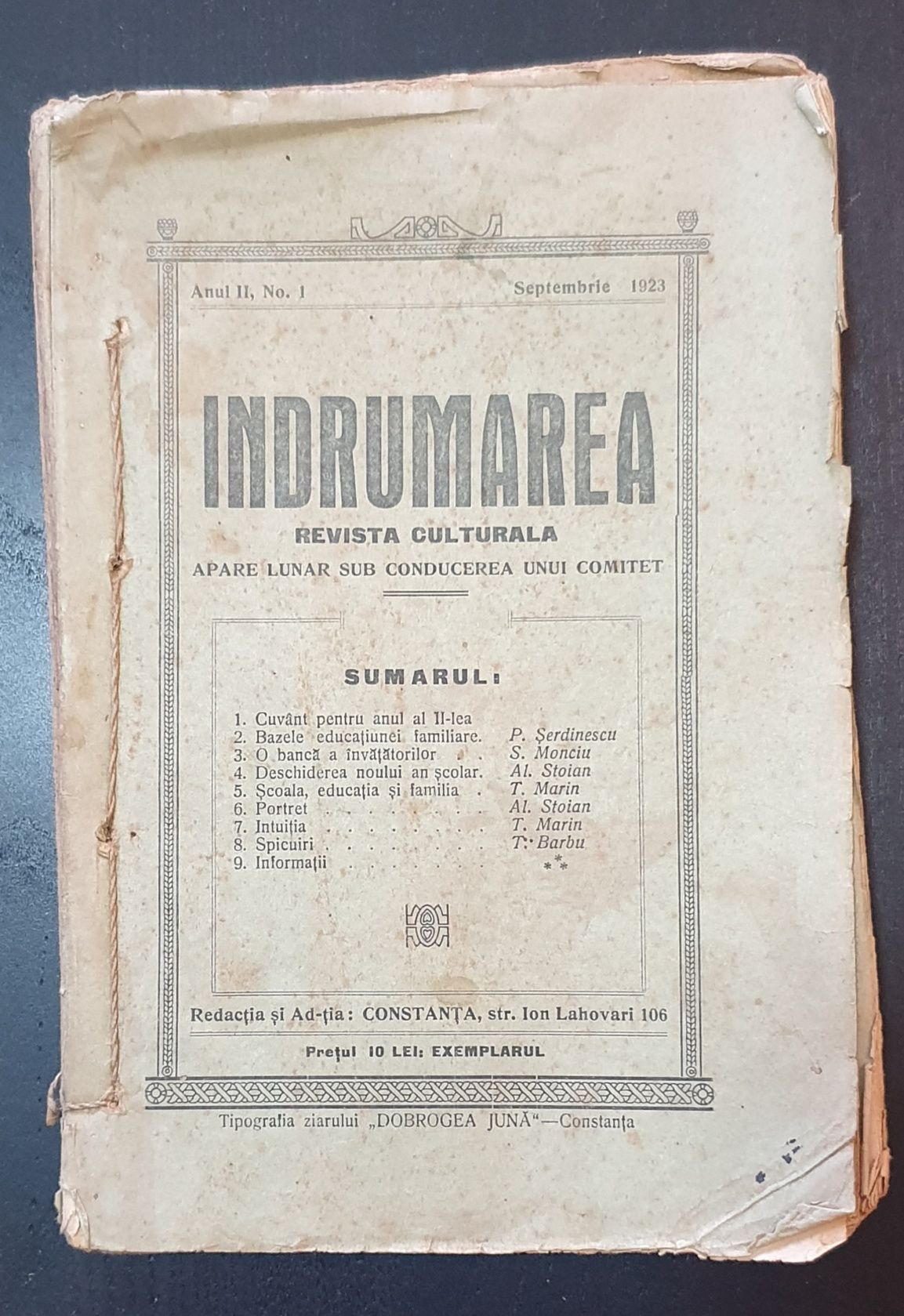 Lot masiv revista culturala Indrumarea 1922-1924