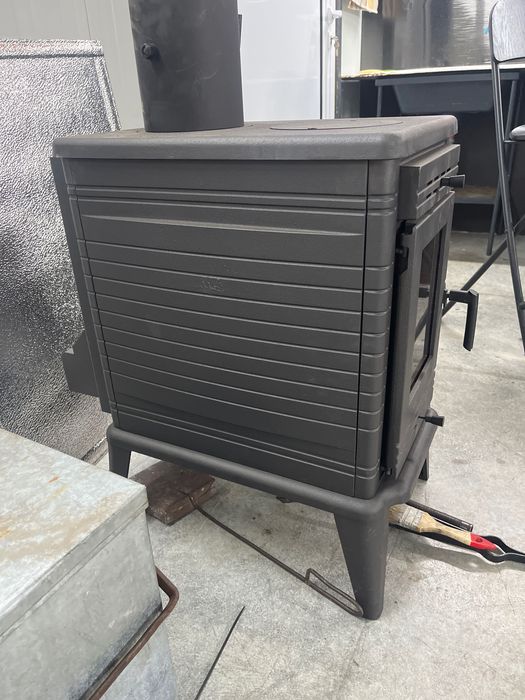 Полска чугунена камина на дъва с вентилатор 10kw