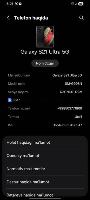 Samsung s21 ultra 5G