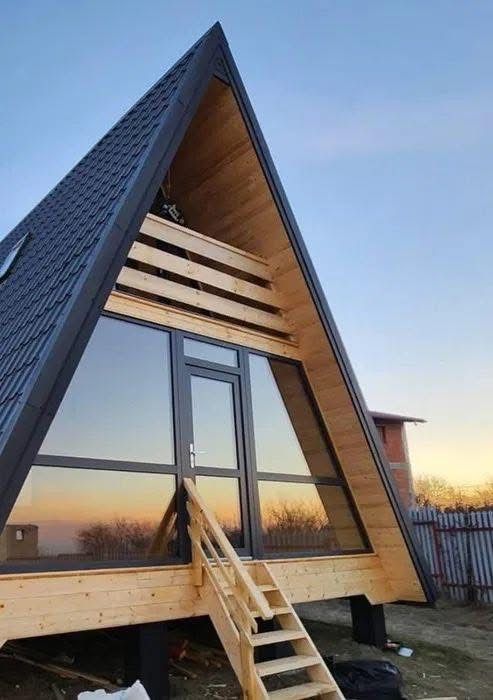 Construim cabane stil A-frame