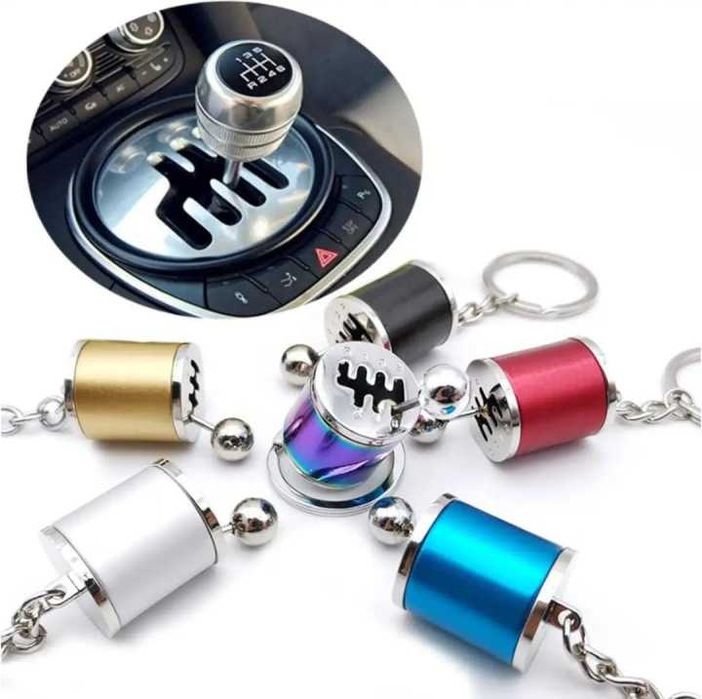 Breloc schimbător viteze FUNCȚIONAL. Cromat, indestructibil