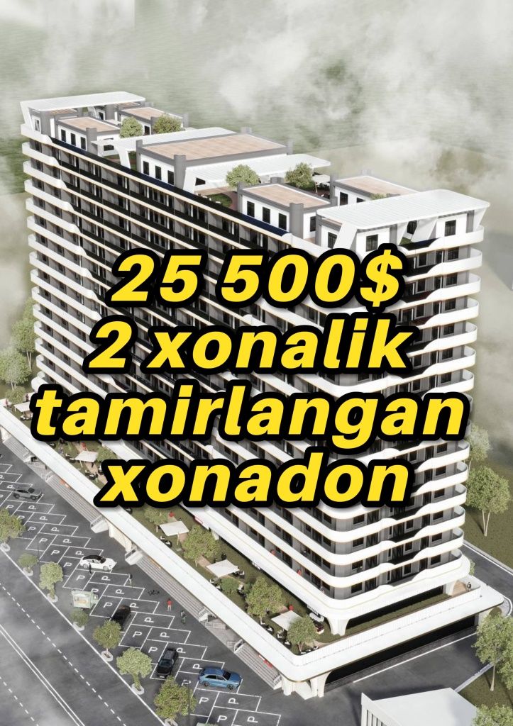 Yangiyol Shaharida  2 xonalik tamirlangan honadon