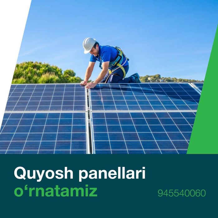 Quyosh paneli o’rnatamiz