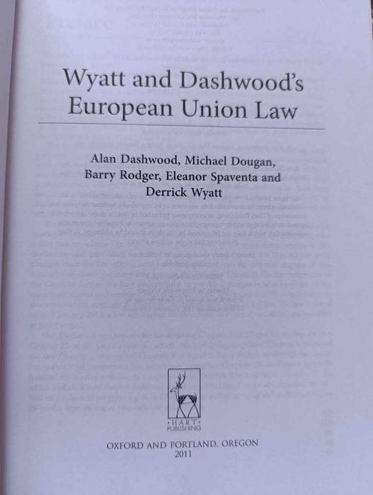 Книги - право на Европейския съюз и международно право (на англ. език)