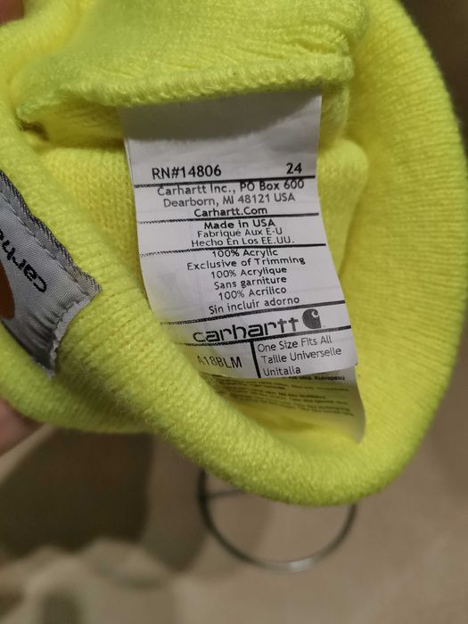 Carhartt Hats: Lime Green High Visibility Watch Hat.