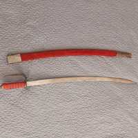 Стара масивна военна сабя - меч нож каракулак нож