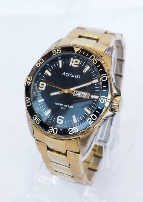 Ceas barbatesc Accurist A-MB1044B Classic din otel inoxidabil cu quarț