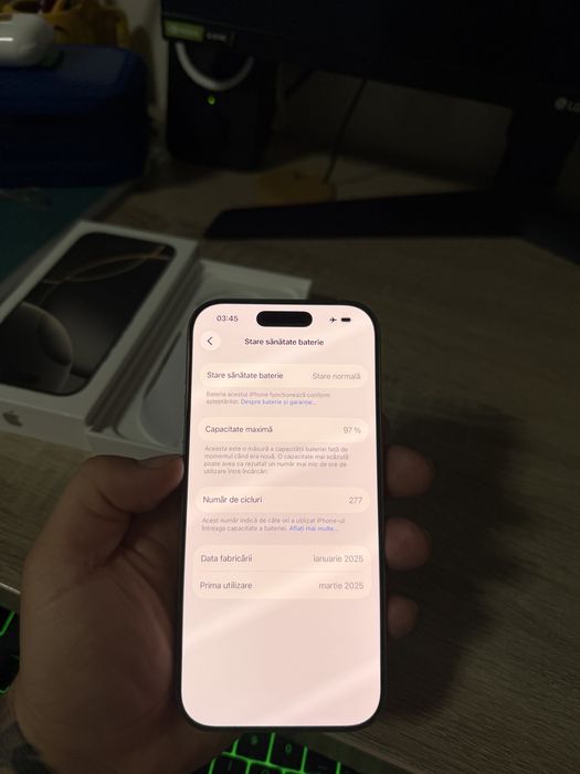 Iphone 16 PRO 256GB Natural Titanium Garantie Martie 2026