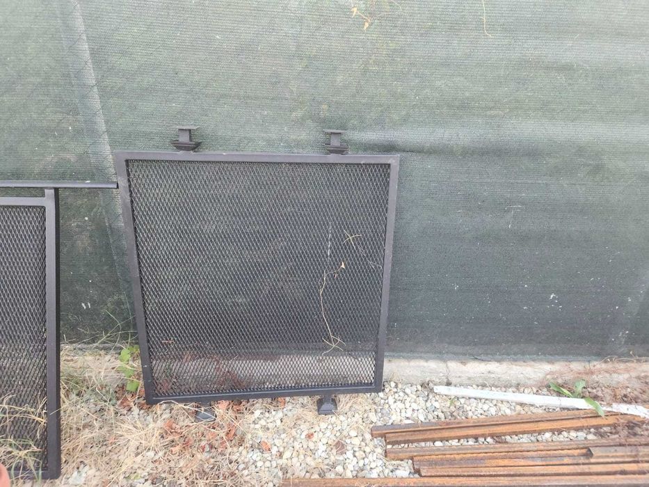 Balustrada metalica in stil industrial vopsita electrostatic negru mat