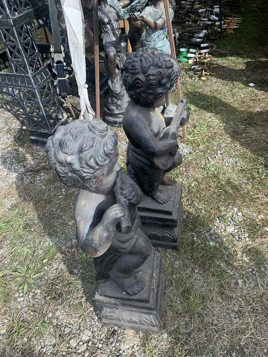 Statuie de gradina ingeras din fonta