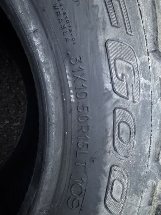Автошины б/у 31X10.50R15 LT