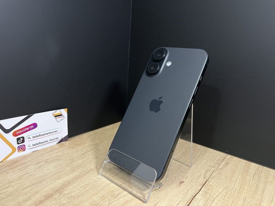 Iphone 16 128Gb Black 3 ani garanție, Telefoane Mureș
