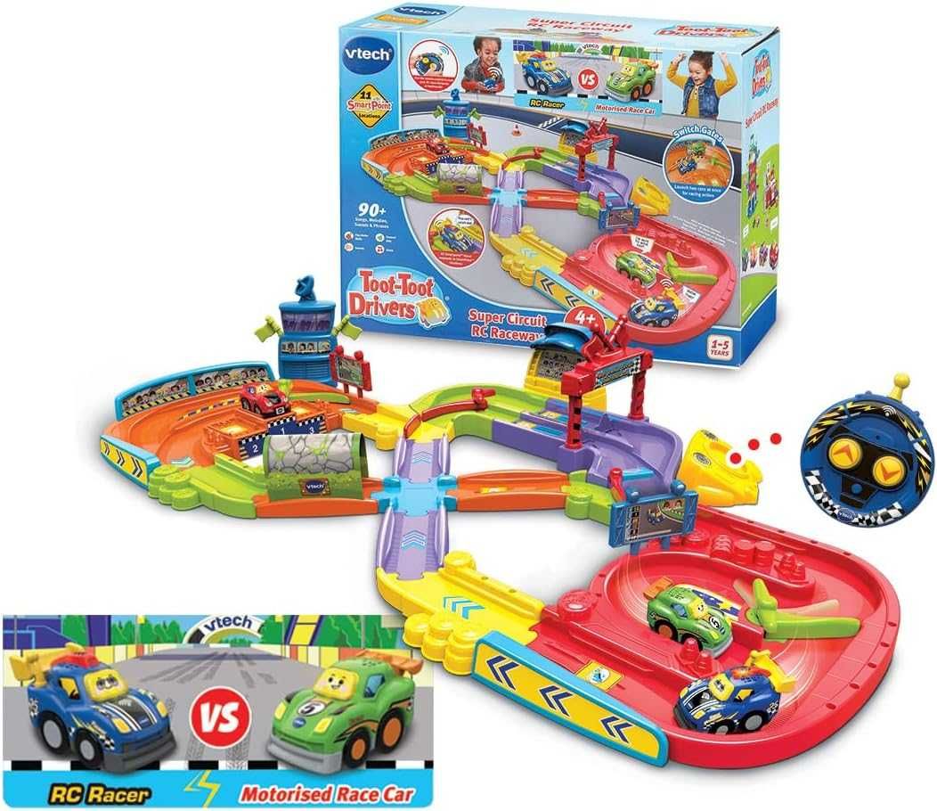 VTech Toot-Toot Drivers Комплект писта с 2 коли, дистанционно