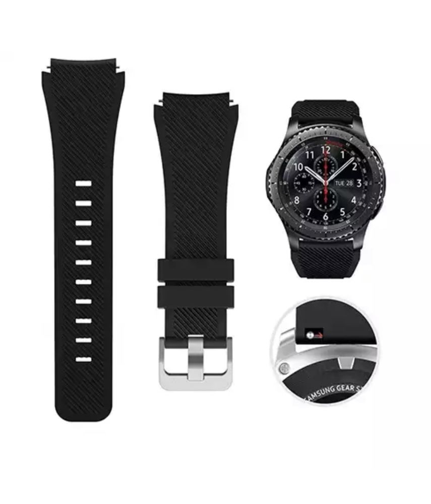 Curea HUSAR Compatibila Ceas Samsung Watch 20/22mm Din Silicon Fin