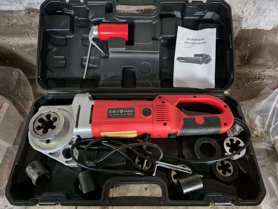 Электрический клупп для нарезания резьбы на пруте Ручной резьбонарез